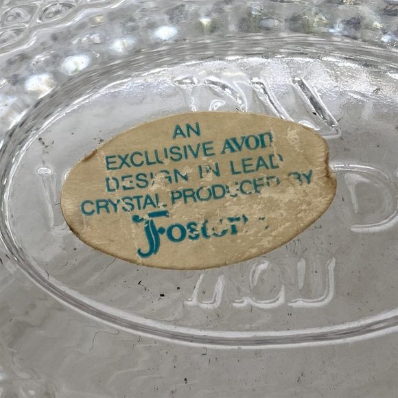 Vintage Avon 1977 Mothers Day Fostoria Lead Crystal Egg Soap Candy Trinket Dish - Picture 6 of 6